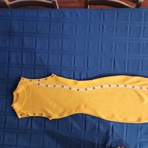 Yellow Size S bodycon knot dress. Worn once.